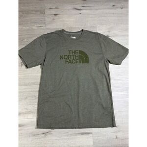 The North Face Logo T Shirt Mens Medium Green Graphic Tee